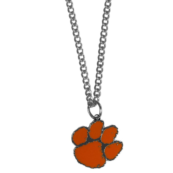 Clemson Tigers Chain Necklace with Small Charm (SSKG) - 757 Sports Collectibles