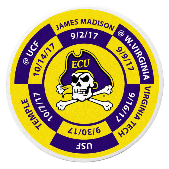East Carolina Pirates Schedule Golf Ball Marker Coin - 757 Sports Collectibles