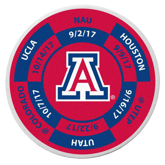 Arizona Wildcats Schedule Golf Ball Marker Coin - 757 Sports Collectibles