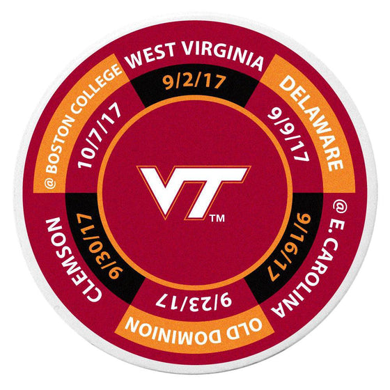 Virginia Tech Hokies Schedule Golf Ball Marker Coin - 757 Sports Collectibles