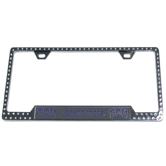 TCU Horned Frogs Bling Tag Frame (SSKG) - 757 Sports Collectibles