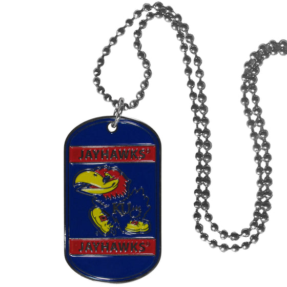 Kansas Jayhawks Tag Necklace (SSKG) - 757 Sports Collectibles