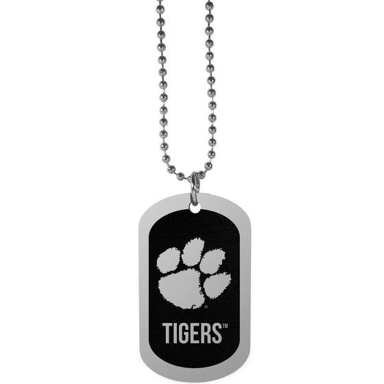 Clemson Tigers Chrome Tag Necklace (SSKG) - 757 Sports Collectibles