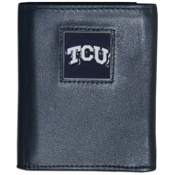 TCU Horned Frogs Leather Tri-fold Wallet (SSKG) - 757 Sports Collectibles