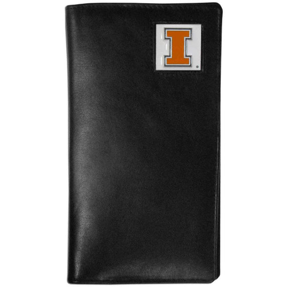 Illinois Fighting Illini Leather Tall Wallet (SSKG) - 757 Sports Collectibles