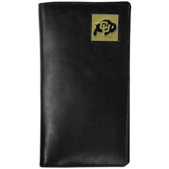 Colorado Buffaloes Leather Tall Wallet (SSKG) - 757 Sports Collectibles