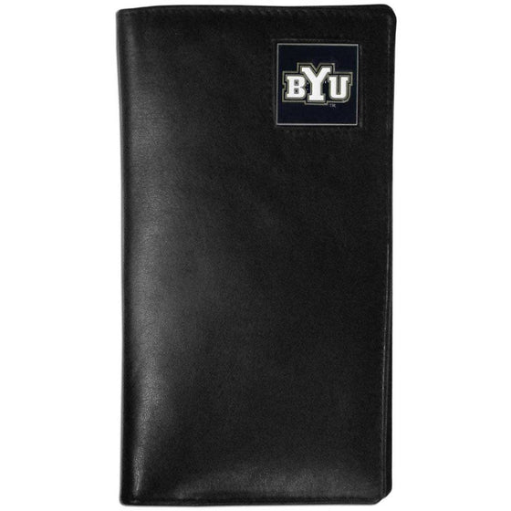 BYU Cougars Leather Tall Wallet (SSKG) - 757 Sports Collectibles