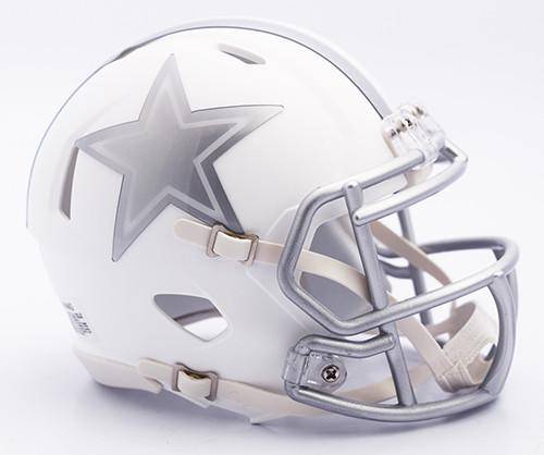 NFL Dallas Cowboys Riddell Ice Speed Replica Mini Helmet - 757 Sports Collectibles