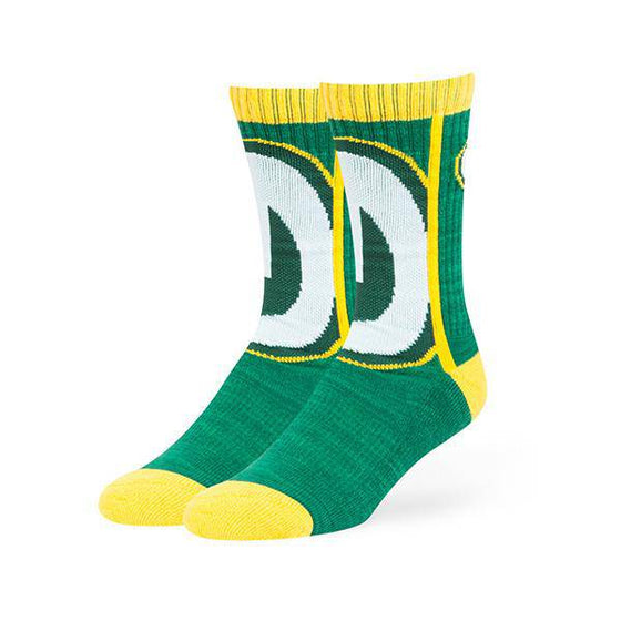 Green Bay Packers Hot Box 47 Sport Socks (One Pair) - 757 Sports Collectibles