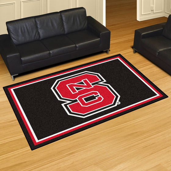 NC State Wolfpack 5ft. x 8 ft. Plush Area Rug, NSC Logo