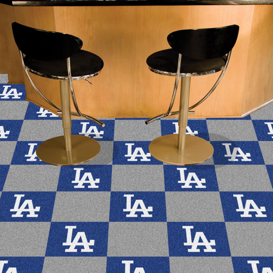 Los Angeles Dodgers Team Carpet Tiles - 45 Sq Ft.