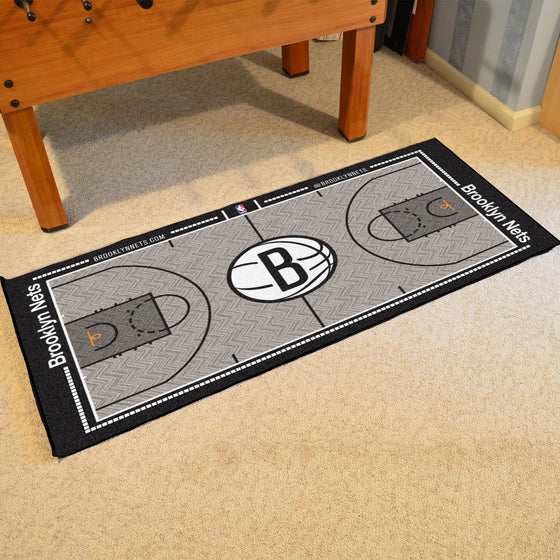 Brooklyn Nets Large Court Runner Rug - 30in. x 54in.