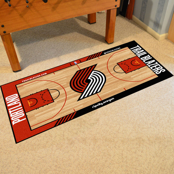 Portland Trail Blazers Large Court Runner Rug - 30in. x 54in.