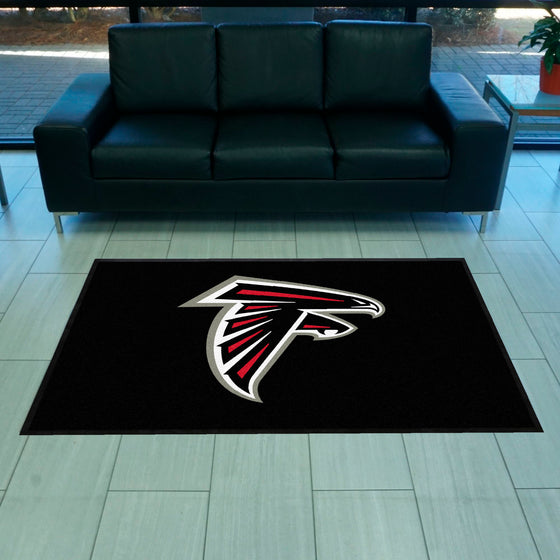 Atlanta Falcons 4X6 High-Traffic Mat with Durable Rubber Backing - Landscape Orientation