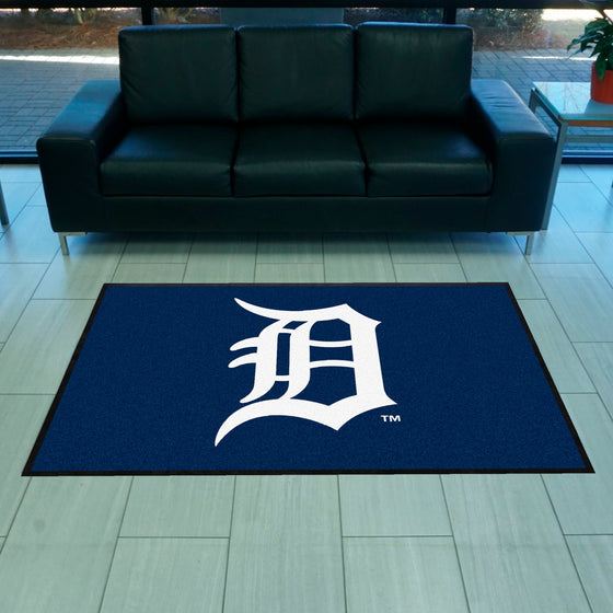 Detroit Tigers 4X6 High-Traffic Mat with Durable Rubber Backing - Landscape Orientation