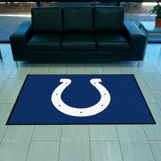 Indianapolis Colts 4X6 High-Traffic Mat with Durable Rubber Backing - Landscape Orientation