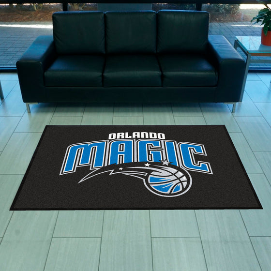 Orlando Magic 4X6 High-Traffic Mat with Durable Rubber Backing - Landscape Orientation