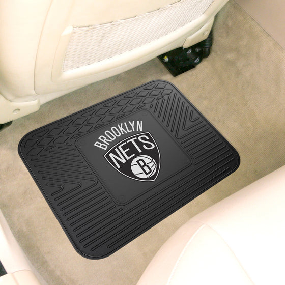 Brooklyn Nets Back Seat Car Utility Mat - 14in. x 17in.