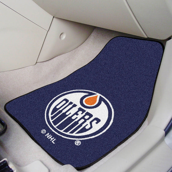 Edmonton Oilers Front Carpet Car Mat Set - 2 Pieces