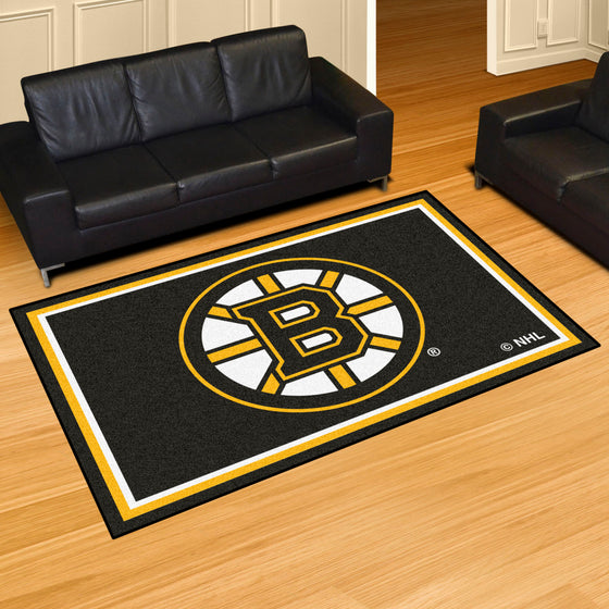 Boston Bruins 5ft. x 8 ft. Plush Area Rug