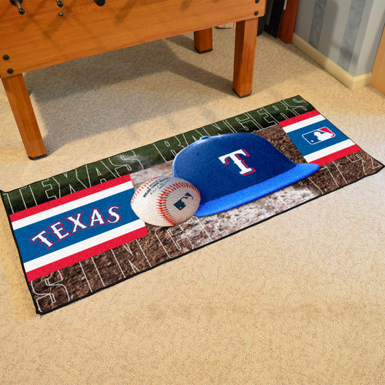 Texas Rangers Baseball Runner Rug - 30in. x 72in.