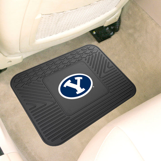 BYU Cougars Back Seat Car Utility Mat - 14in. x 17in.