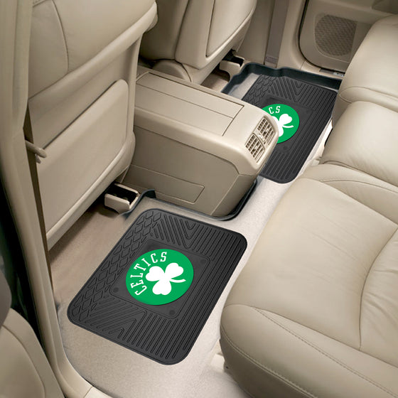 Boston Celtics Back Seat Car Utility Mats - 2 Piece Set