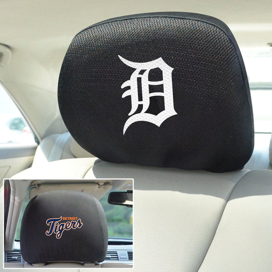 Detroit Tigers Embroidered Head Rest Cover Set - 2 Pieces
