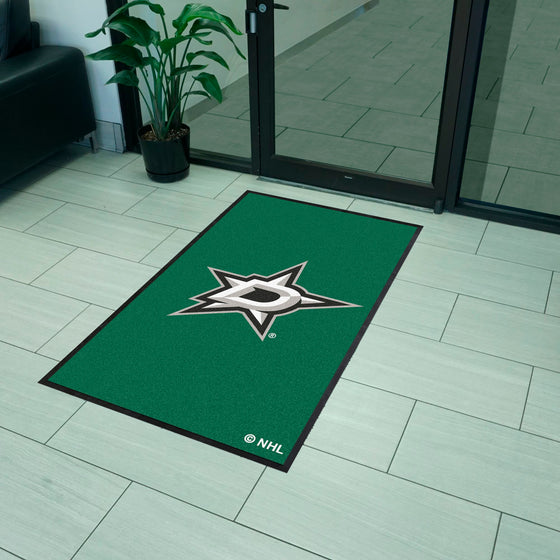 Dallas Stars 3X5 High-Traffic Mat with Durable Rubber Backing - Portrait Orientation