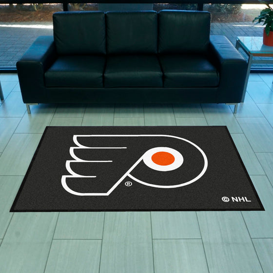 Philadelphia Flyers 4X6 High-Traffic Mat with Durable Rubber Backing - Landscape Orientation
