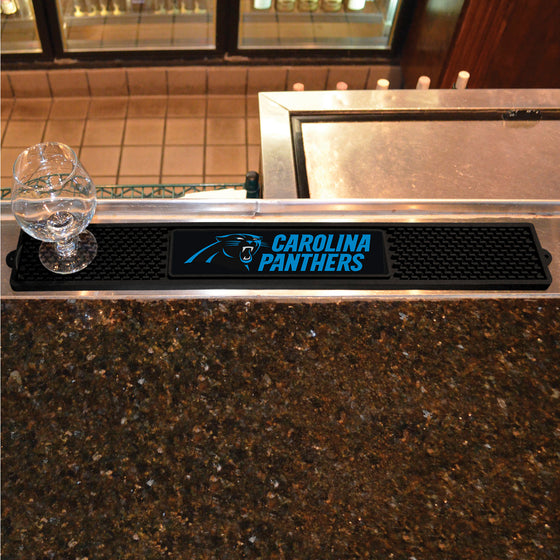 Carolina Panthers Bar Drink Mat - 3.25in. x 24in.