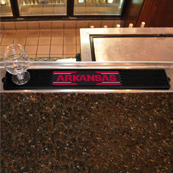 Arkansas Razorbacks Bar Drink Mat - 3.25in. x 24in.