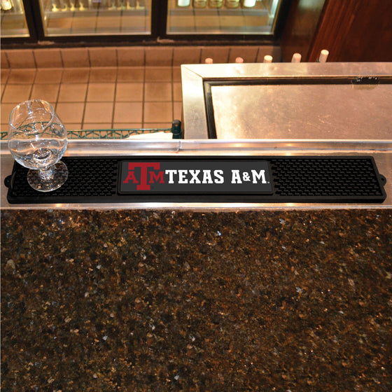 Texas A&M Aggies Bar Drink Mat - 3.25in. x 24in.