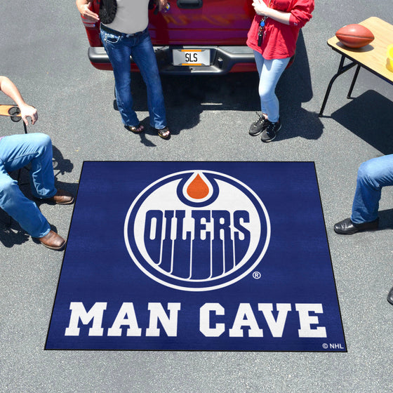 Edmonton Oilers Man Cave Tailgater Rug - 5ft. x 6ft.