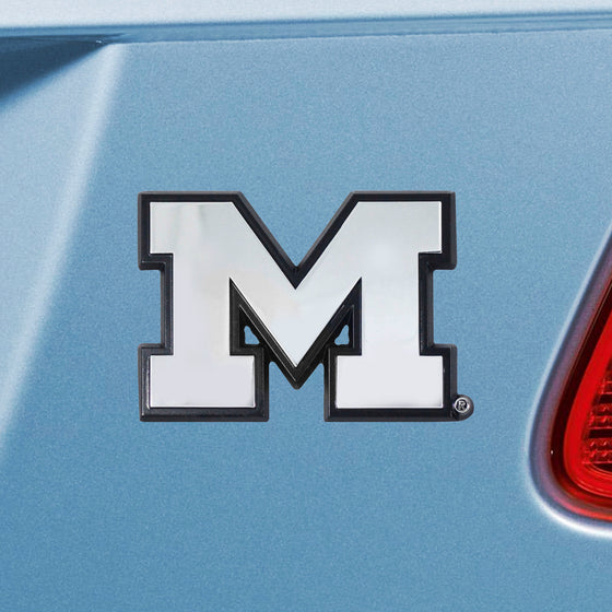 Michigan Wolverines 3D Chrome Metal Emblem