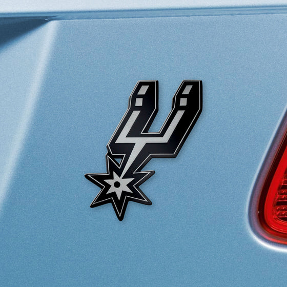 San Antonio Spurs 3D Chrome Metal Emblem