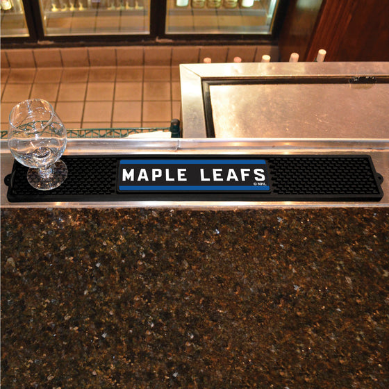 Toronto Maple Leafs Bar Drink Mat - 3.25in. x 24in.