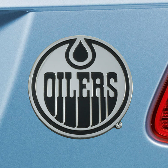 Edmonton Oilers 3D Chrome Metal Emblem