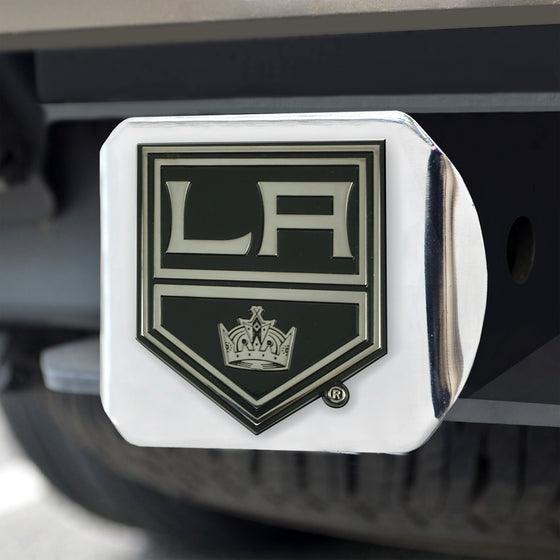 Los Angeles Kings Chrome Metal Hitch Cover with Chrome Metal 3D Emblem