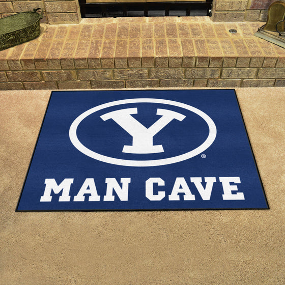 BYU Cougars Man Cave All-Star Rug - 34 in. x 42.5 in.