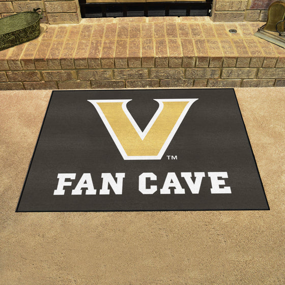 Vanderbilt Commodores Man Cave All-Star Rug - 34 in. x 42.5 in.