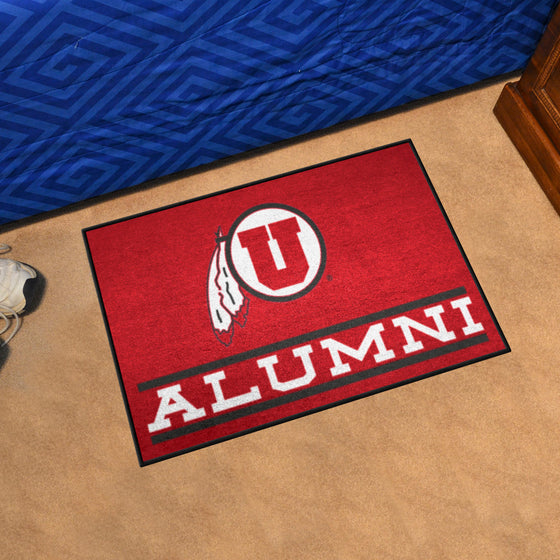 Utah Utes Starter Mat Accent Rug - 19in. x 30in. Alumni Starter Mat