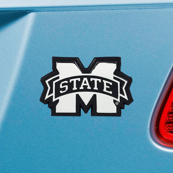 Mississippi State Bulldogs 3D Chrome Metal Emblem