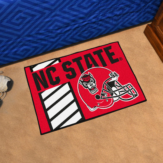 NC State Wolfpack Starter Mat Accent Rug - 19in. x 30in., Unifrom Design