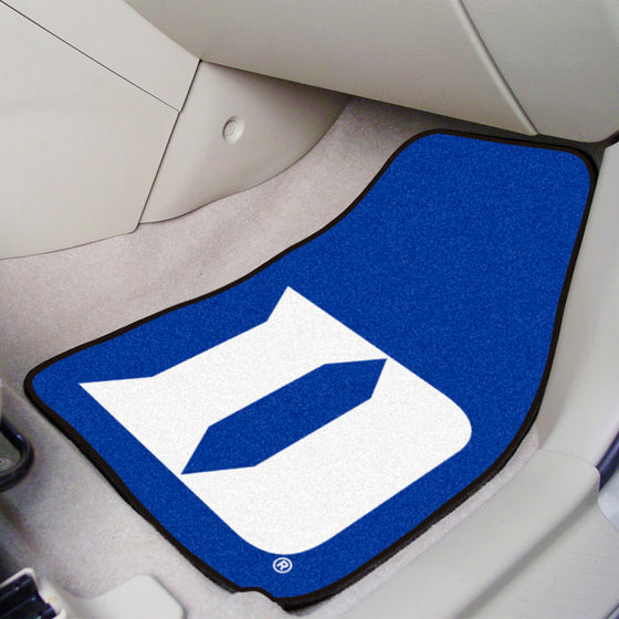 Duke Blue Devils Front Carpet Car Mat Set - 2 Pieces, D Logo