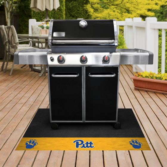 Pitt Panthers Vinyl Grill Mat - 26in. x 42in.
