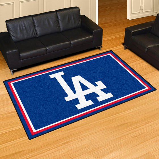 Los Angeles Dodgers 5ft. x 8 ft. Plush Area Rug