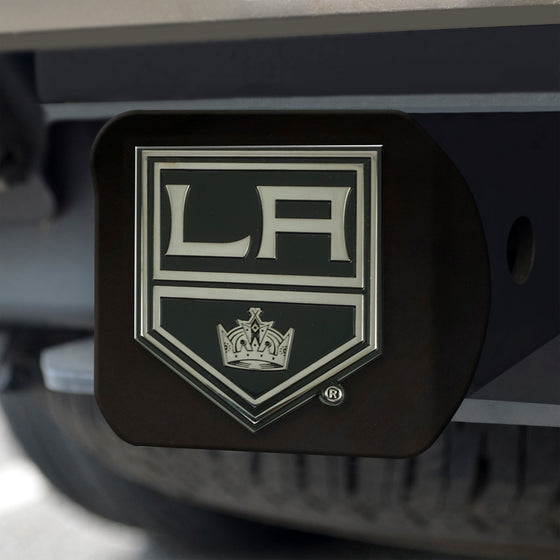 Los Angeles Kings Black Metal Hitch Cover with Metal Chrome 3D Emblem