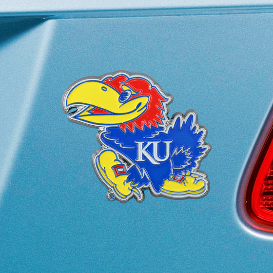 Kansas Jayhawks 3D Color Metal Emblem