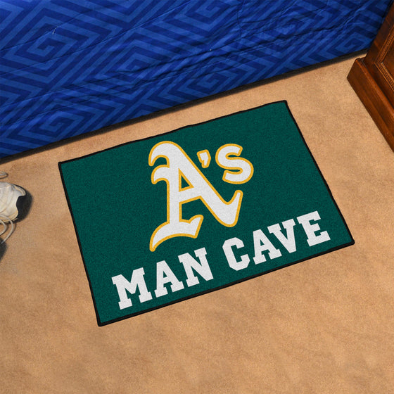 Oakland Athletics Man Cave Starter Mat Accent Rug - 19in. x 30in.
